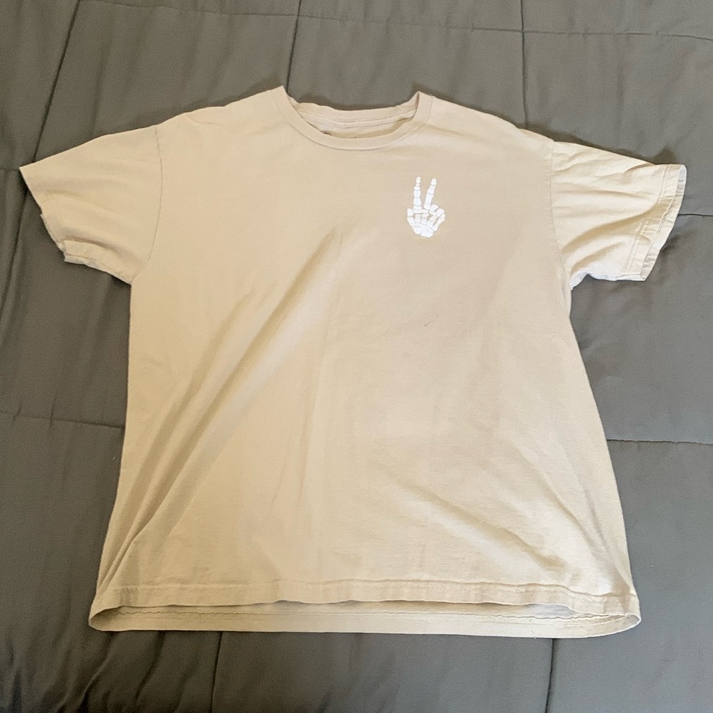 slightly worn tee